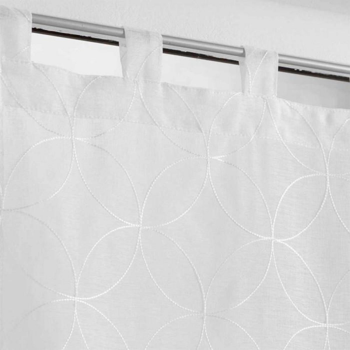 Paris Prix Paire de Voilages  Olympia  60x90cm Blanc