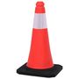 Voir la diapositive 4 : VIDAXL Cones de signalisation reflechissants a base lourde 4 pcs 50 cm
