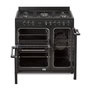 Voir la diapositive 2 : CONTINENTAL EDISON Cuisiniere piano gaz 3 fours electriques CONTINENTAL EDISON CECP903FB - 5 feux - Noir - Largeur 90 cm