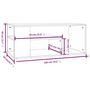 Voir la diapositive 6 : VIDAXL Table basse Chene fume 100x50x40 cm Bois d'ingenierie