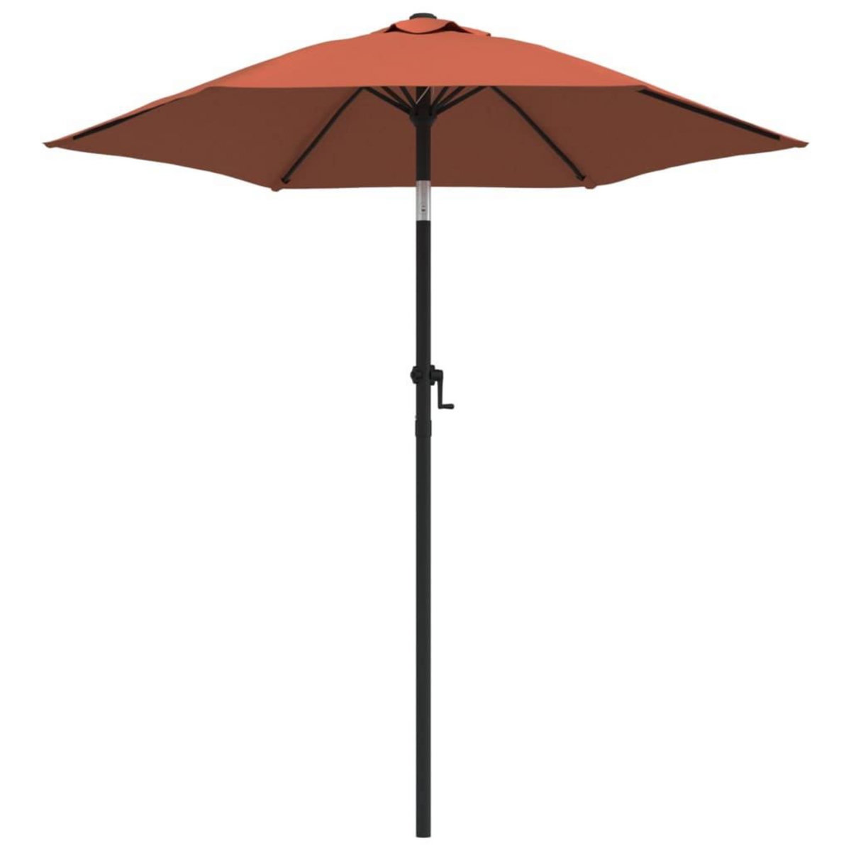 VIDAXL Parasol Terre cuite 200x224 cm Aluminium