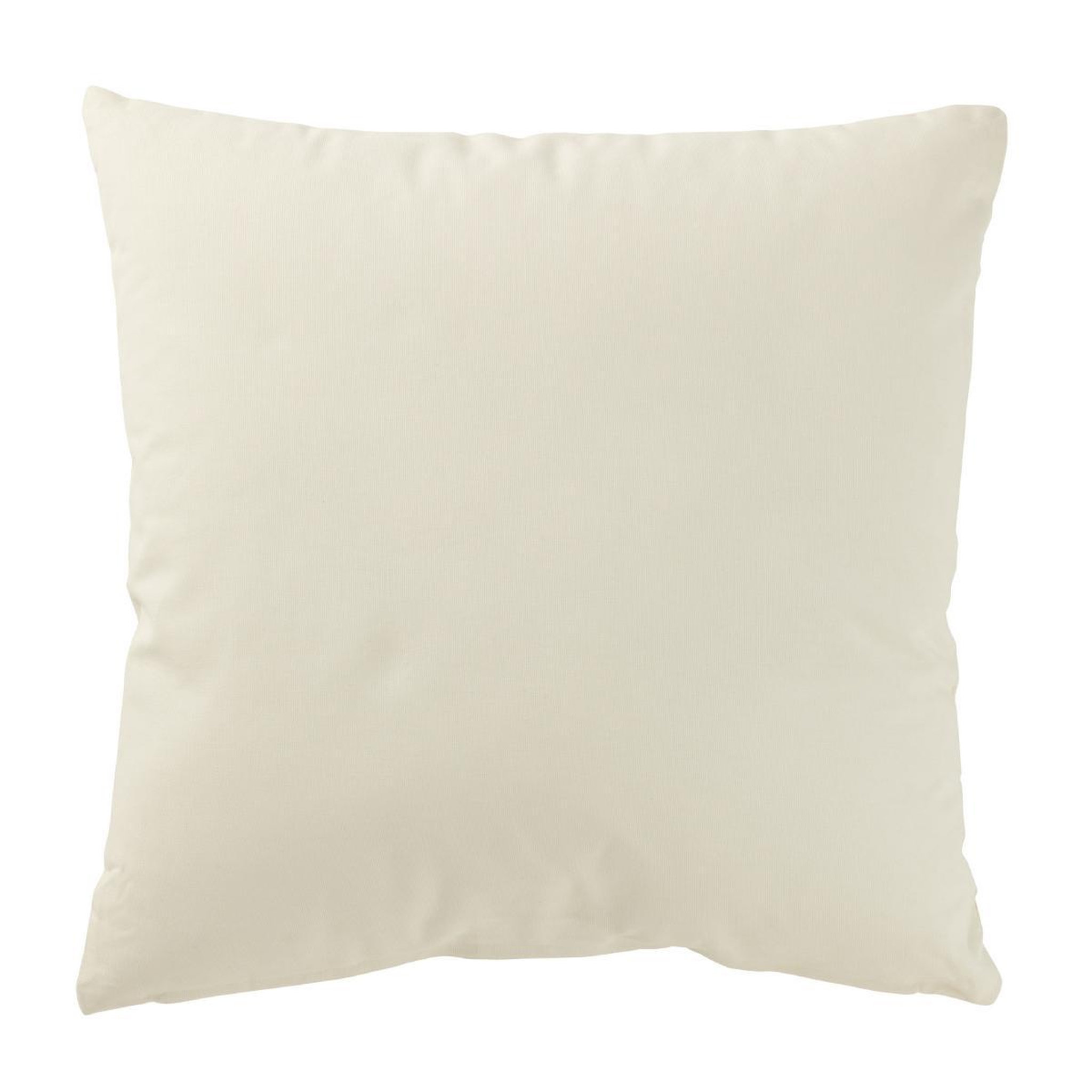 Voir la diapositive 2 : J-LINE Coussin déco sapin  franges  45x45cm blanc