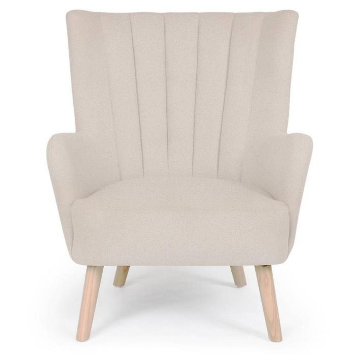 Paris Prix Fauteuil Scandinave Bouclette  Jay  94cm Beige