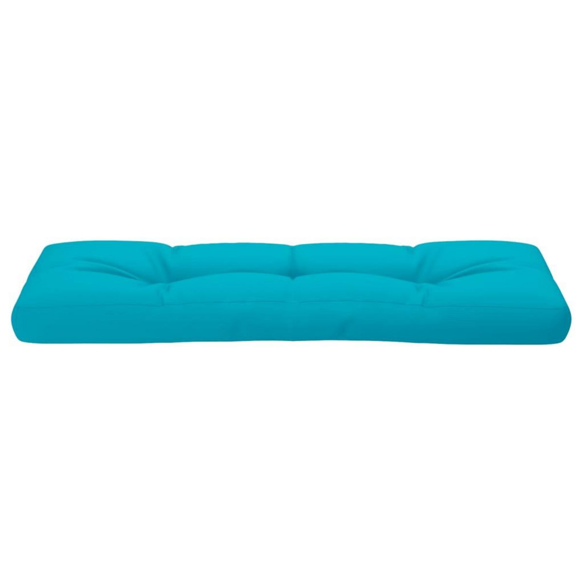 VIDAXL Coussin de palette turquoise 120x40x12 cm tissu