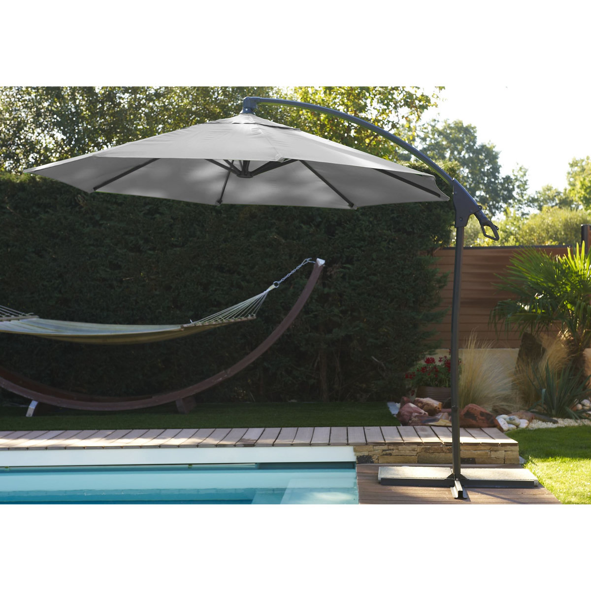 Parasol excentré rond diam 3m