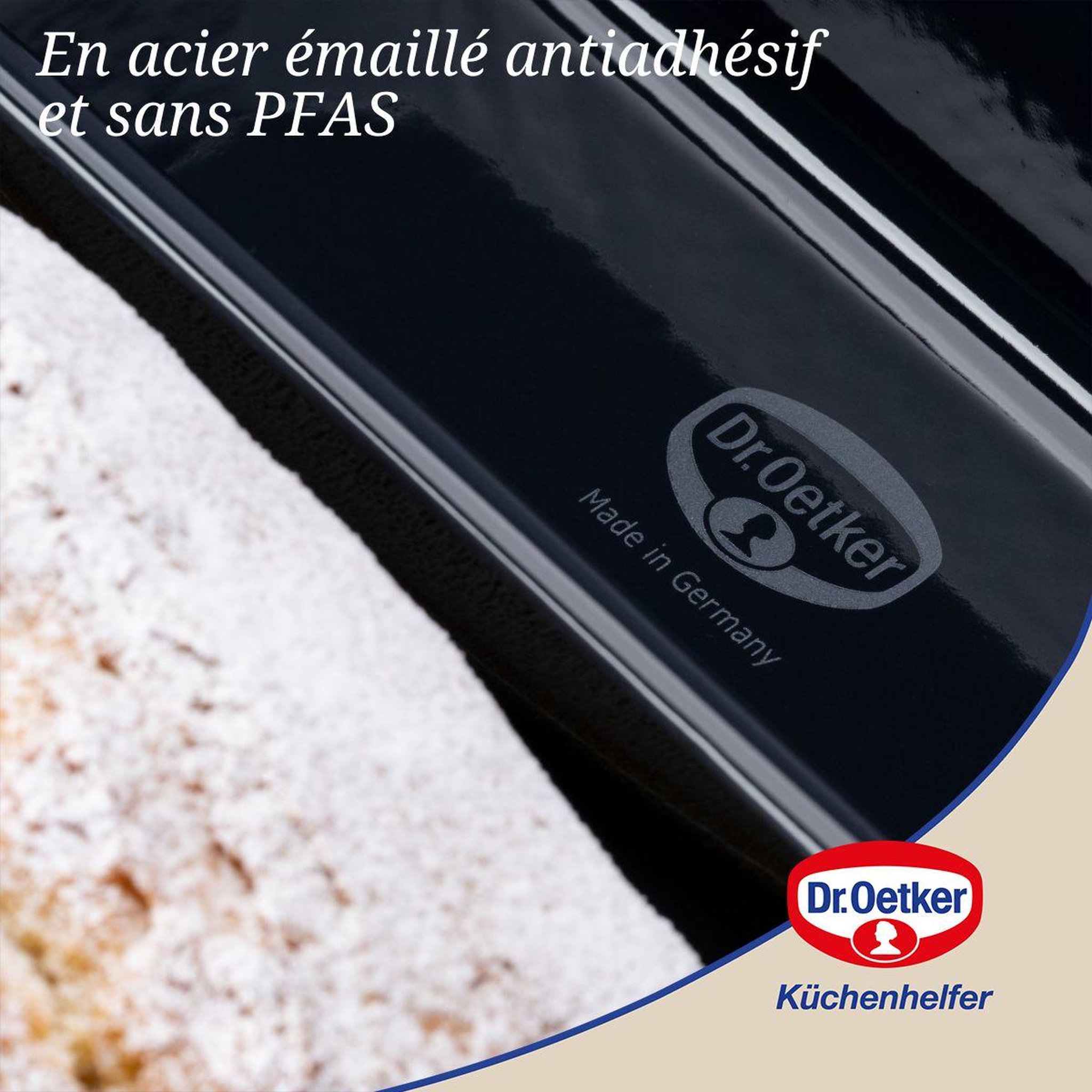 Voir la diapositive 5 : DR.OETKER Moule à cake coins arrondis 25 cm dr oetker back liebe