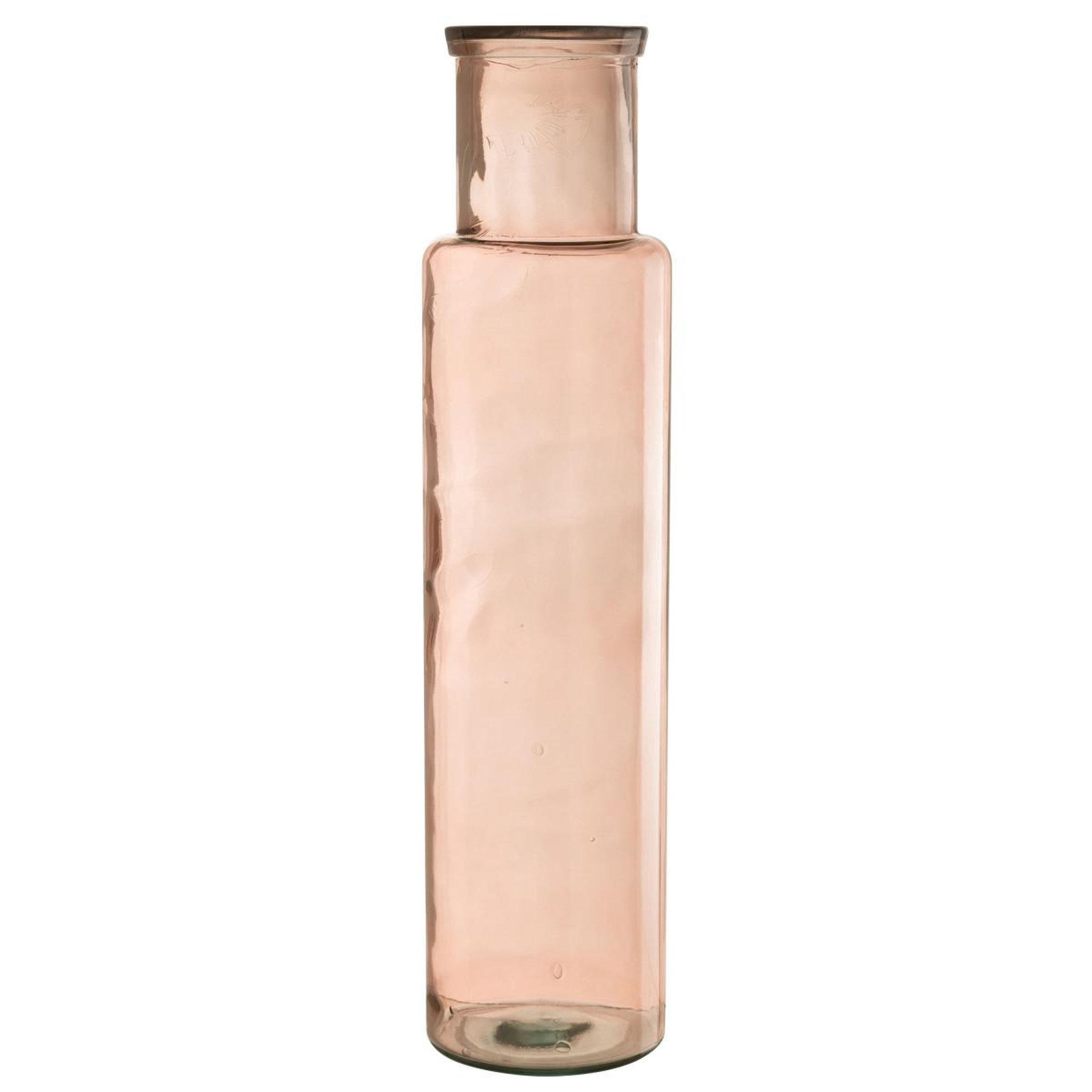 J-LINE Vase en verre  bouteille  75cm rose