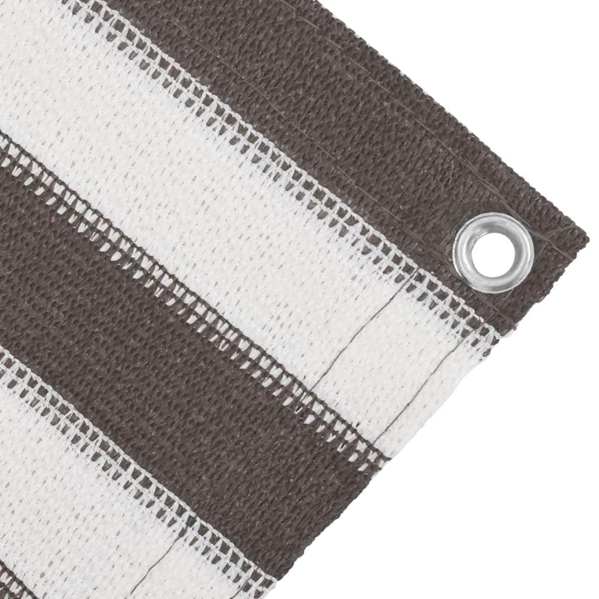 Voir la diapositive 4 : VIDAXL Tapis de tente anthracite et blanc 400x400 cm PEHD