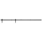 VIDAXL Kit mini de porte d'armoire coulissante Acier au carbone 200 cm