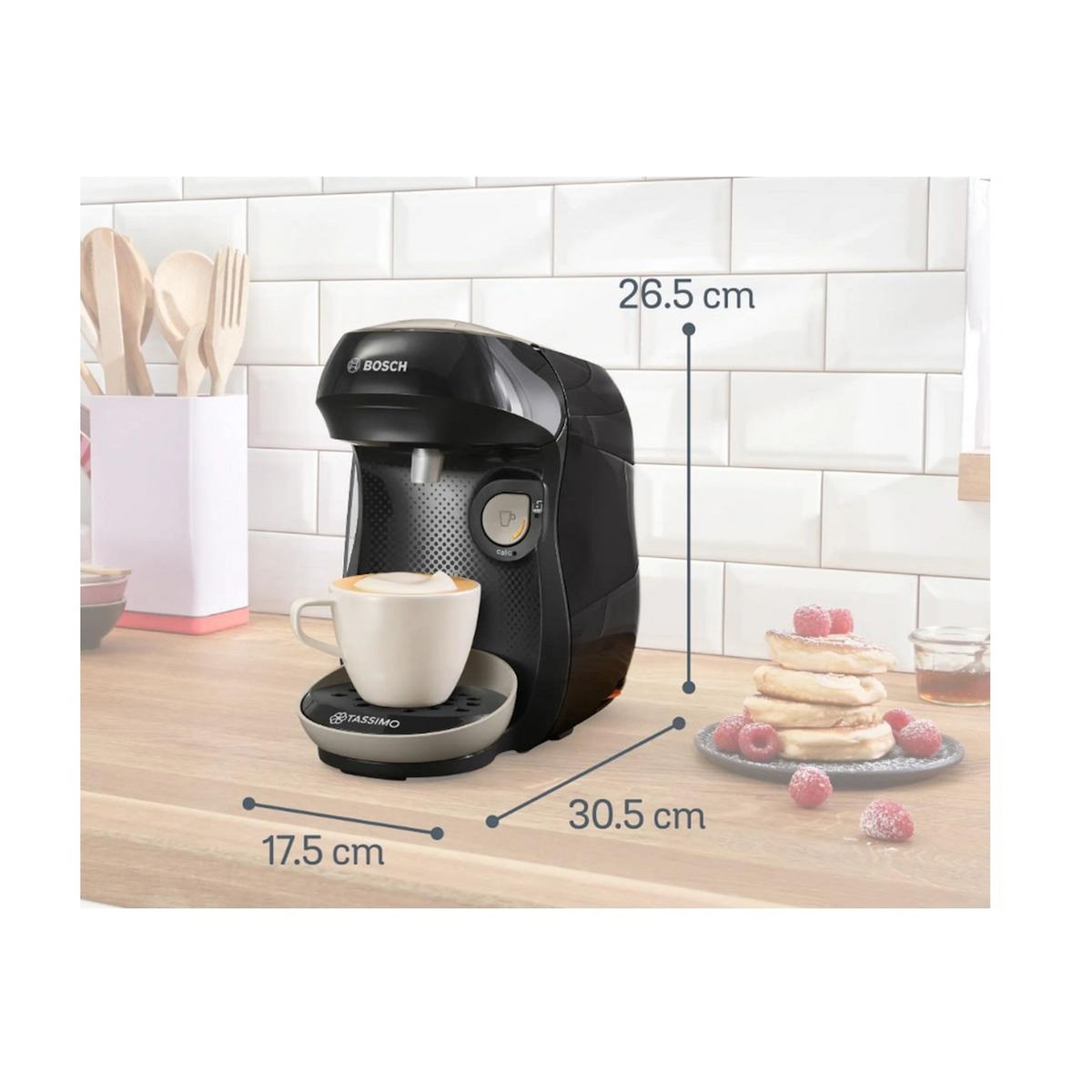 BOSCH Cafetière à dosettes 1400w noir - TAS109E