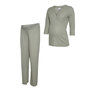Voir la diapositive 2 : MAMALICIOUS Pyjama de Grossesse Vert Femme Mamalicious Payton