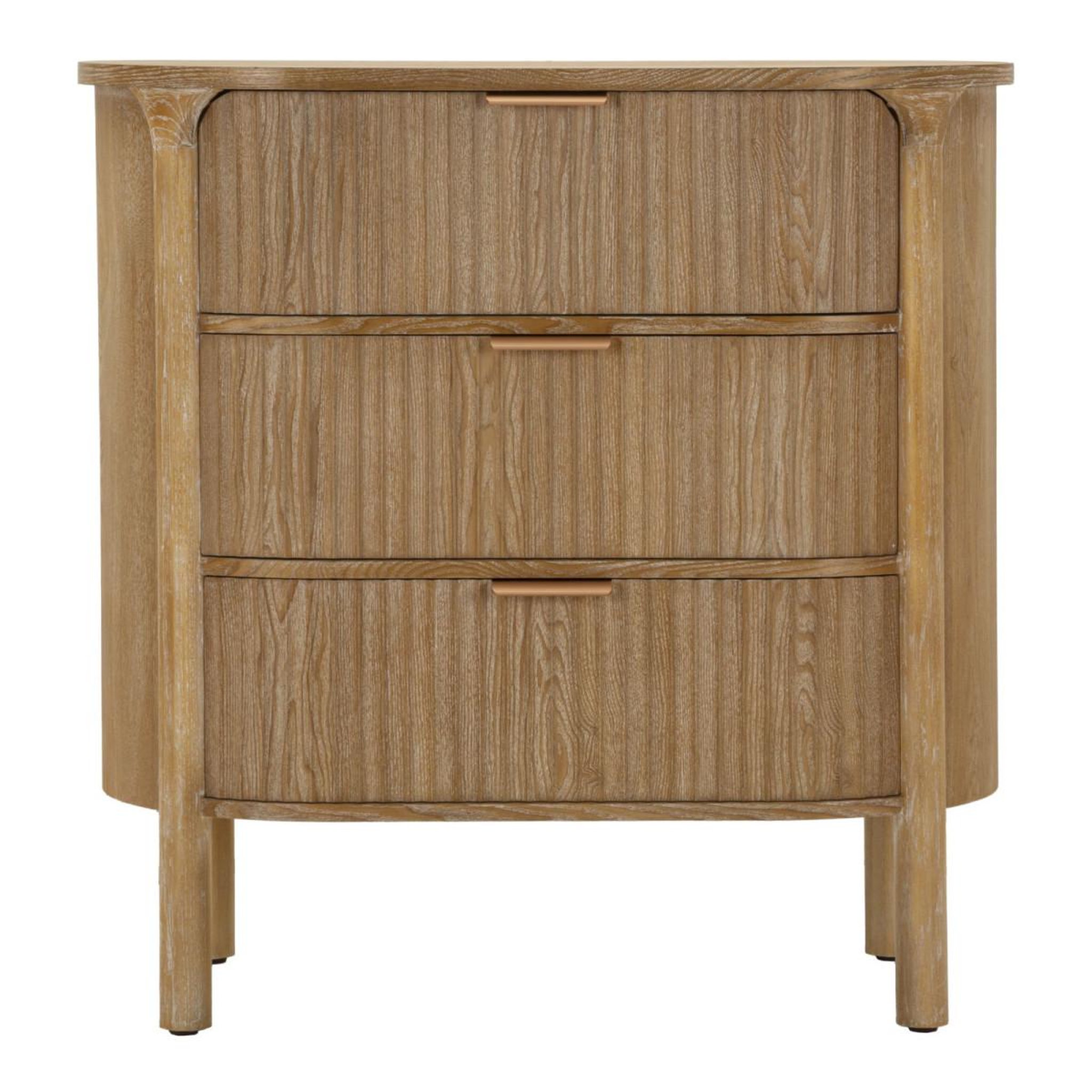 Voir la diapositive 2 : Paris Prix Commode 3 tiroirs  goteborg  82cm naturel