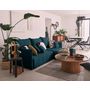 Voir la diapositive 2 : BEST MOBILIER Petra - canapé d'angle réversible - convertible avec coffre - 4 places - en velours