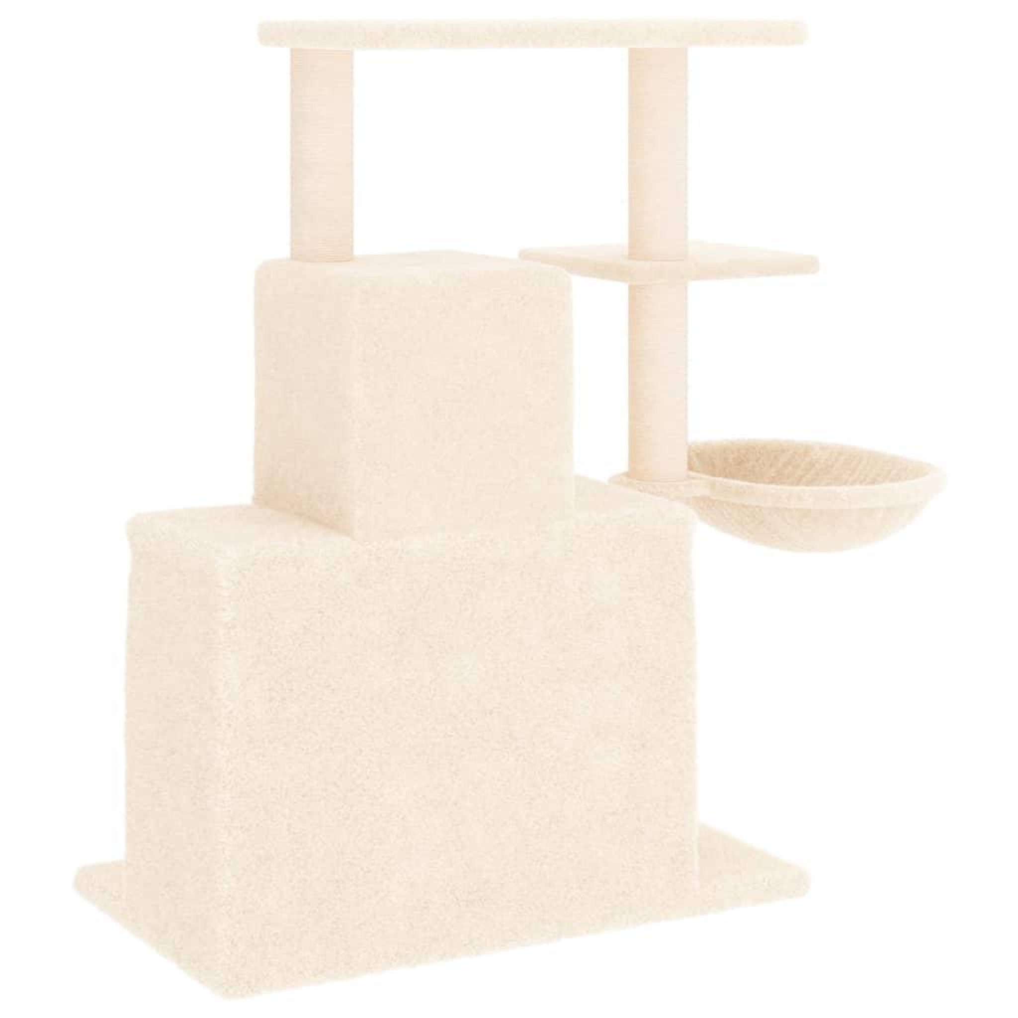 Voir la diapositive 5 : VIDAXL Arbre a chat avec griffoirs en sisal Creme 83 cm