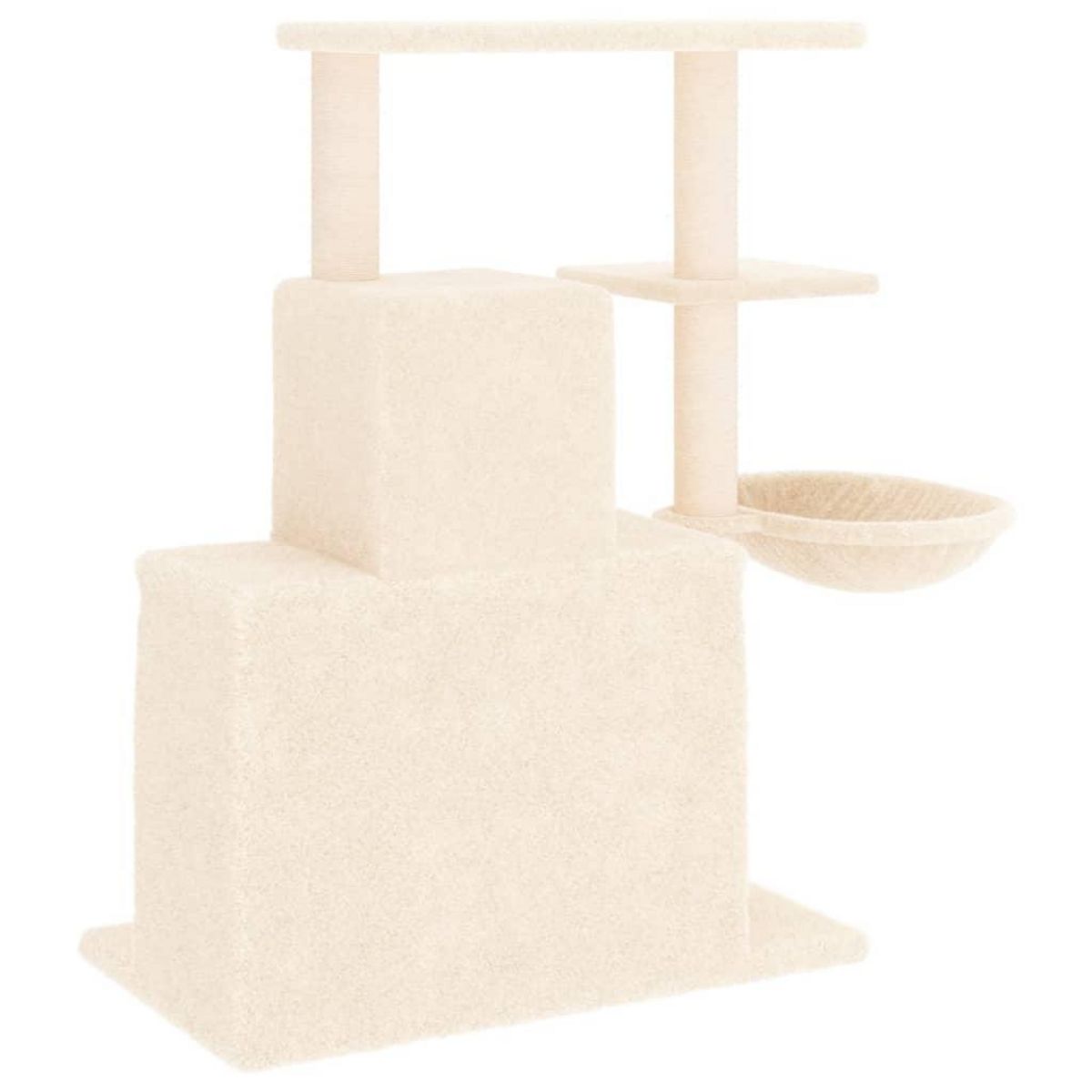 VIDAXL Arbre a chat avec griffoirs en sisal Creme 83 cm
