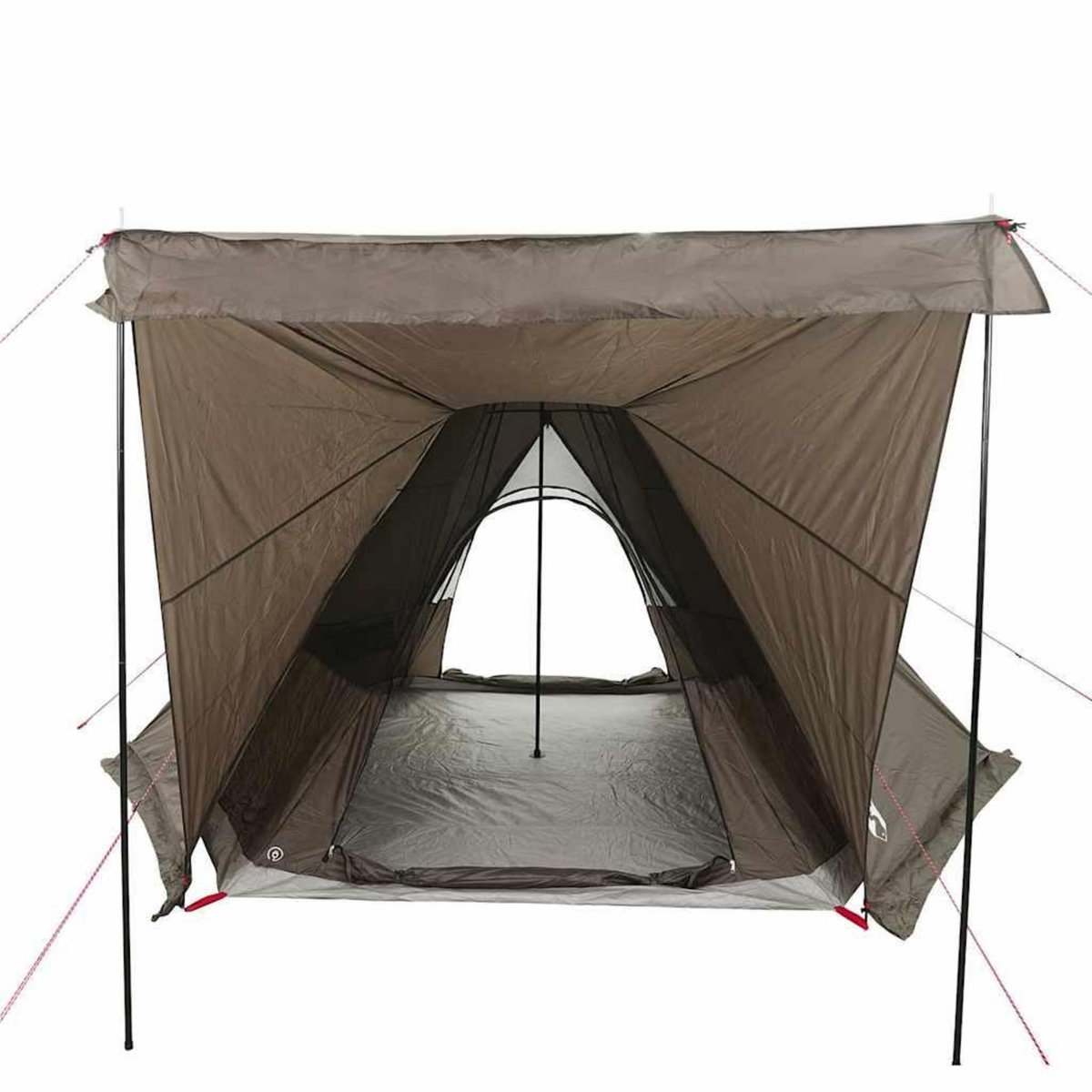 VIDAXL Tente familiale tipi 6 personnes marron impermeable