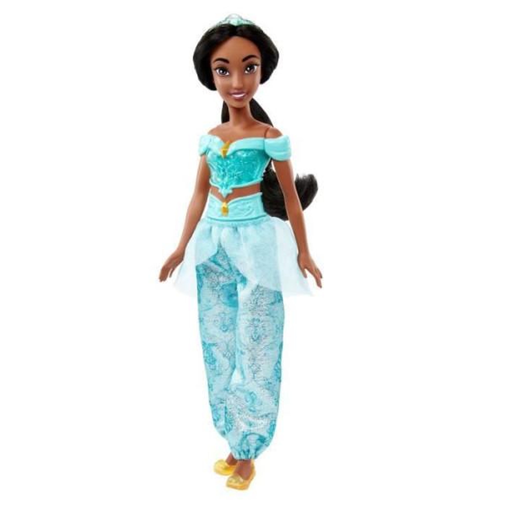 DISNEY PRINCESS Jasmine Poupée 29 cm, Mattel Poupée Disney Princesses habillage et accessoires HLW12