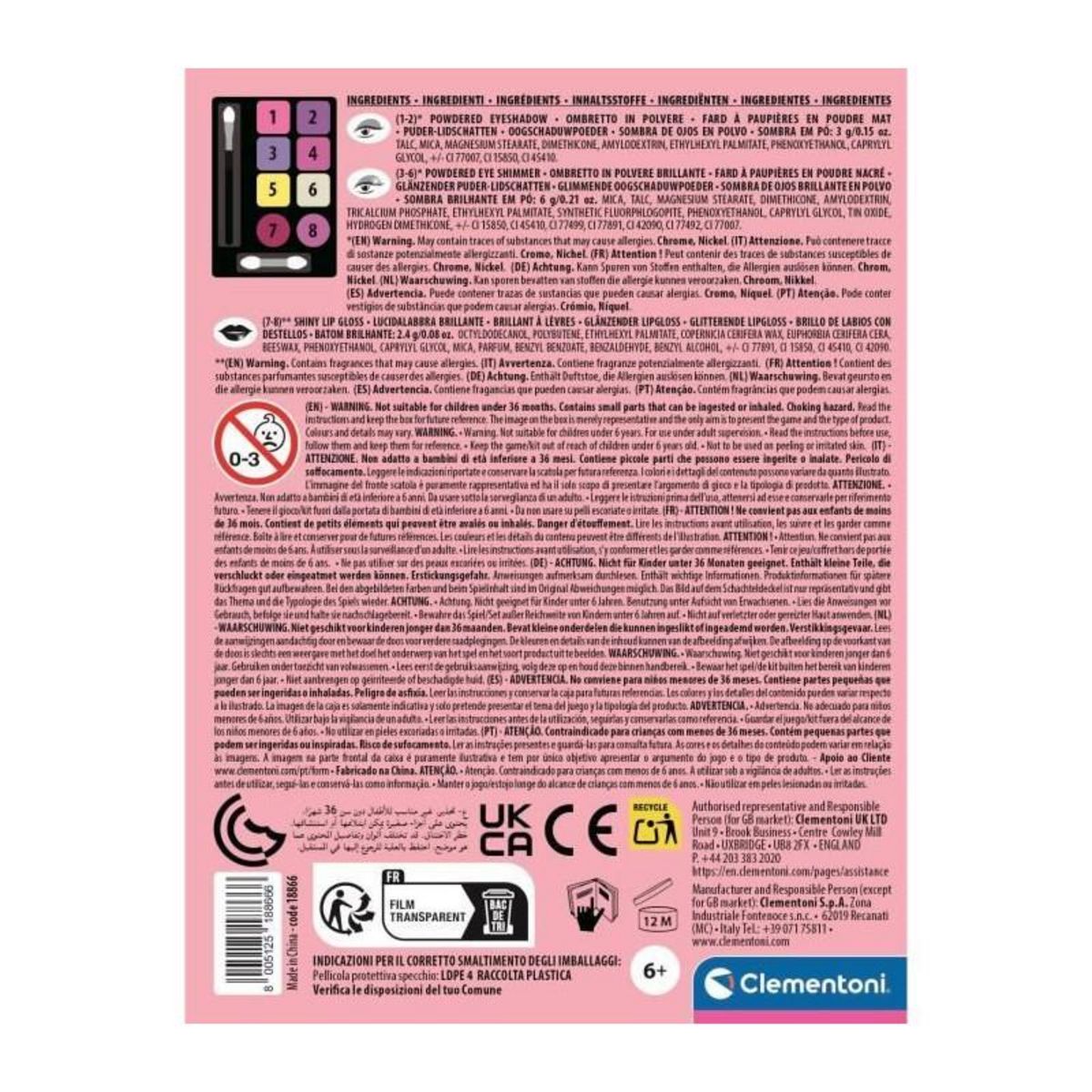 CLEMENTONI CLEMENTONI - Palette de maquillage - Printemps