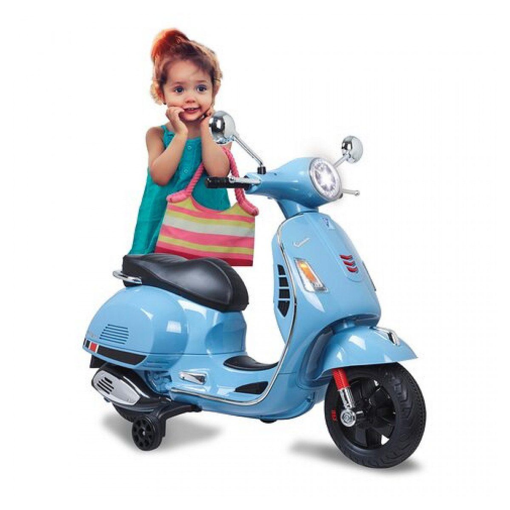 Voir la diapositive 3 : Jamara Ride-on vespa gts 125 bleu 12v