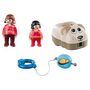 Voir la diapositive 2 : PLAYMOBIL 70406 - 1.2.3 - Wagon chien