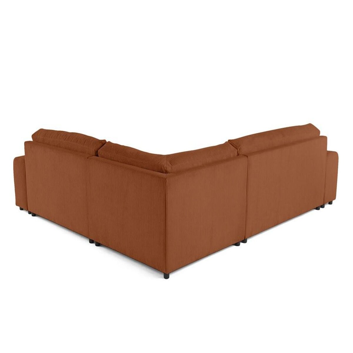 LISA DESIGN Garance - canapé modulable d'angle droit - 5 places - en velours côtelé