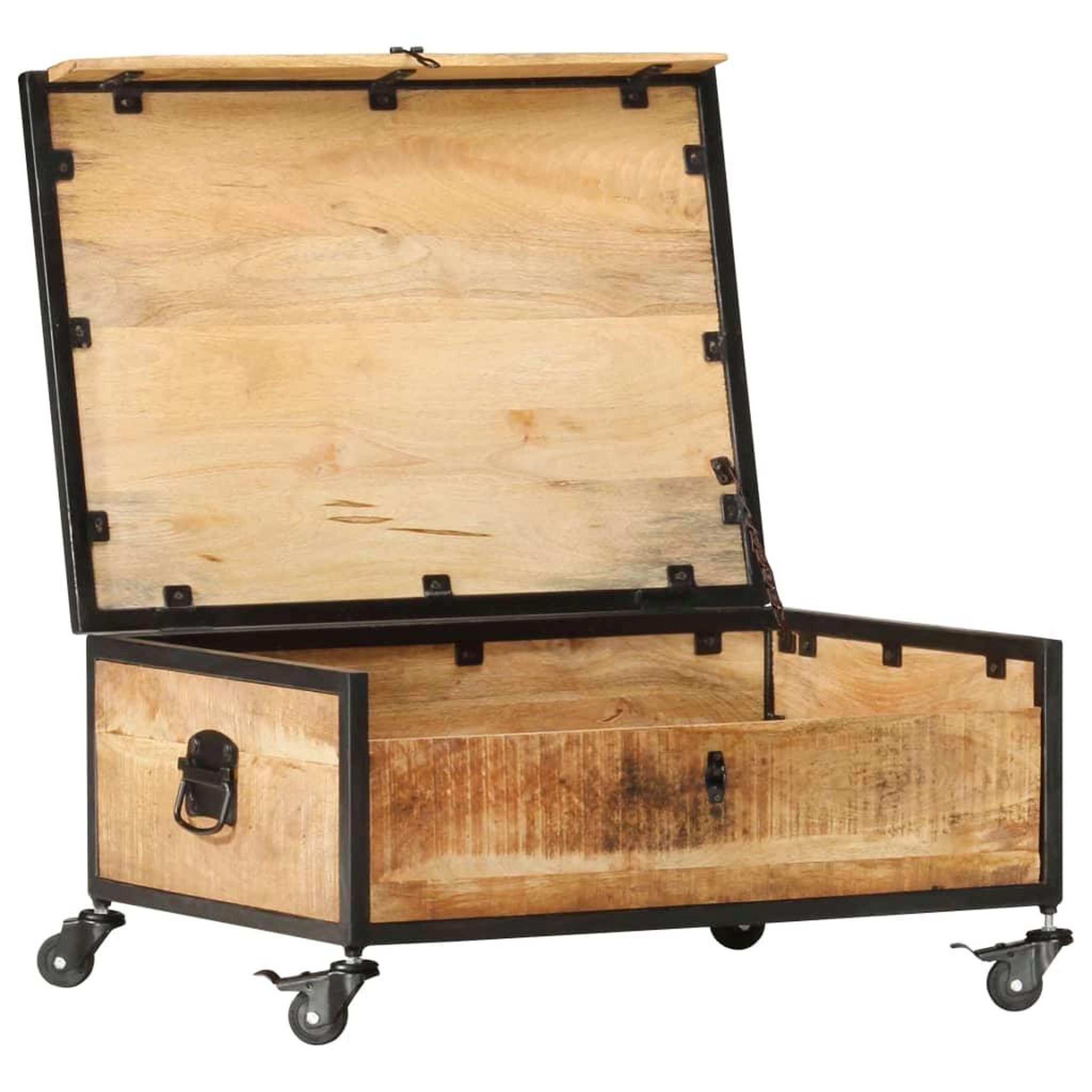 Voir la diapositive 4 : VIDAXL Table basse 70x50x33 cm bois de manguier massif