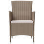 Voir la diapositive 3 : VIDAXL Chaises de jardin avec coussins lot de 4 Resine tressee Beige