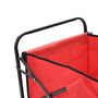 Voir la diapositive 4 : VIDAXL Chariot a main pliable Acier Rouge