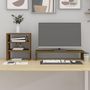 Voir la diapositive 3 : VIDAXL Support de moniteur Marron miel 81x20x30 cm Bois de pin solide