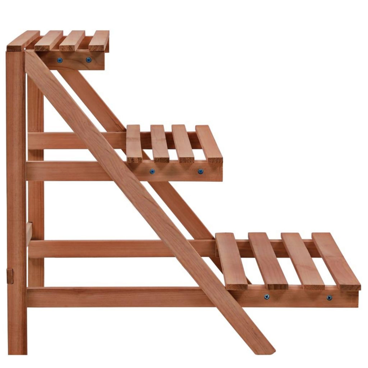 VIDAXL Support a 3 niveaux pour plantes Bois de cedre 48 x 45 x 40 cm