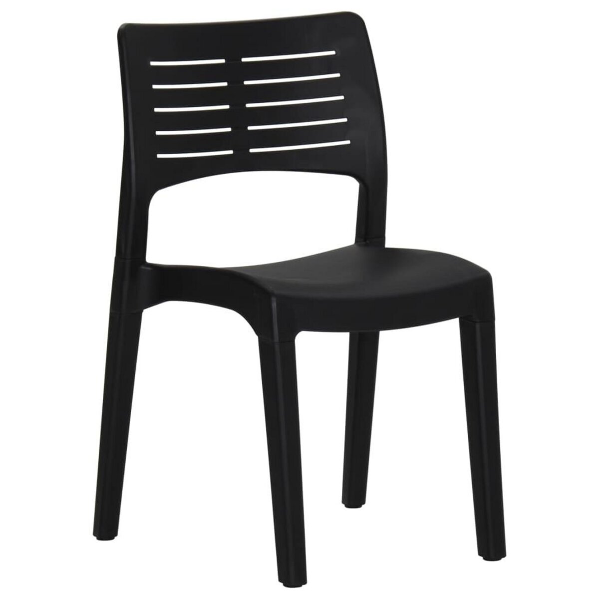 VIDAXL Chaises de jardin lot de 2 Anthracite Polypropylene