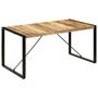 Voir la diapositive 1 : VIDAXL Table a manger 160x80x75 cm bois de manguier massif