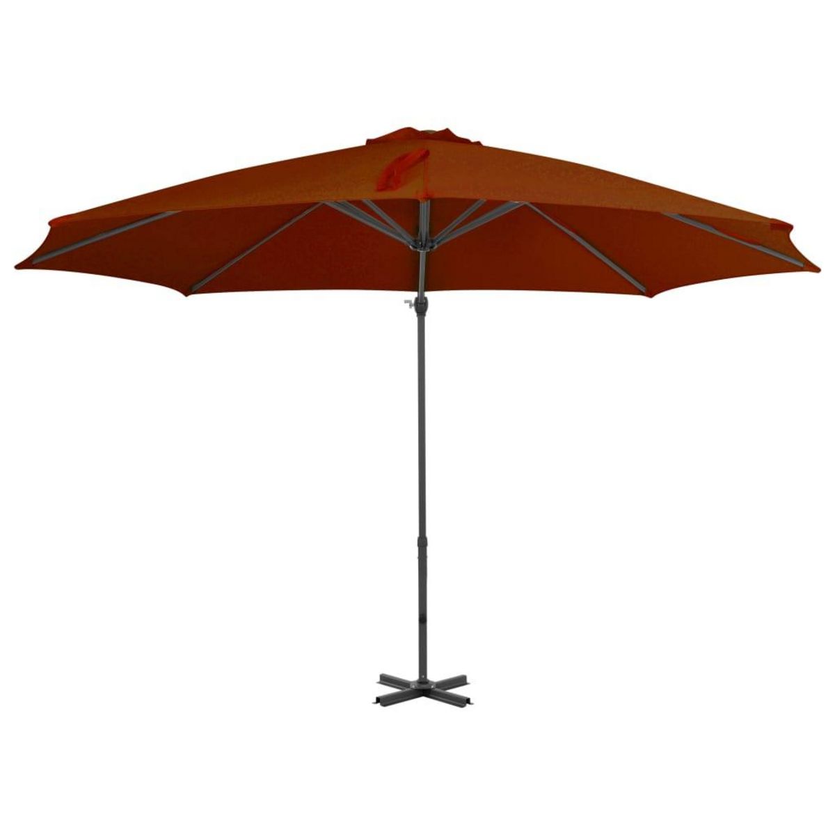 VIDAXL Parasol de jardin en porte-a-faux avec mat en aluminium