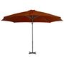 Voir la diapositive 2 : VIDAXL Parasol de jardin en porte-a-faux avec mat en aluminium