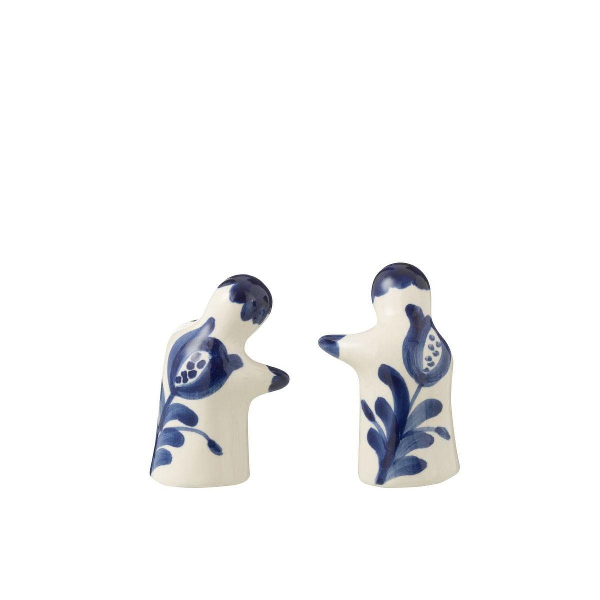 Voir la diapositive 3 : J-LINE Salière & poivrière en céramique  granada  8cm bleu cobalt