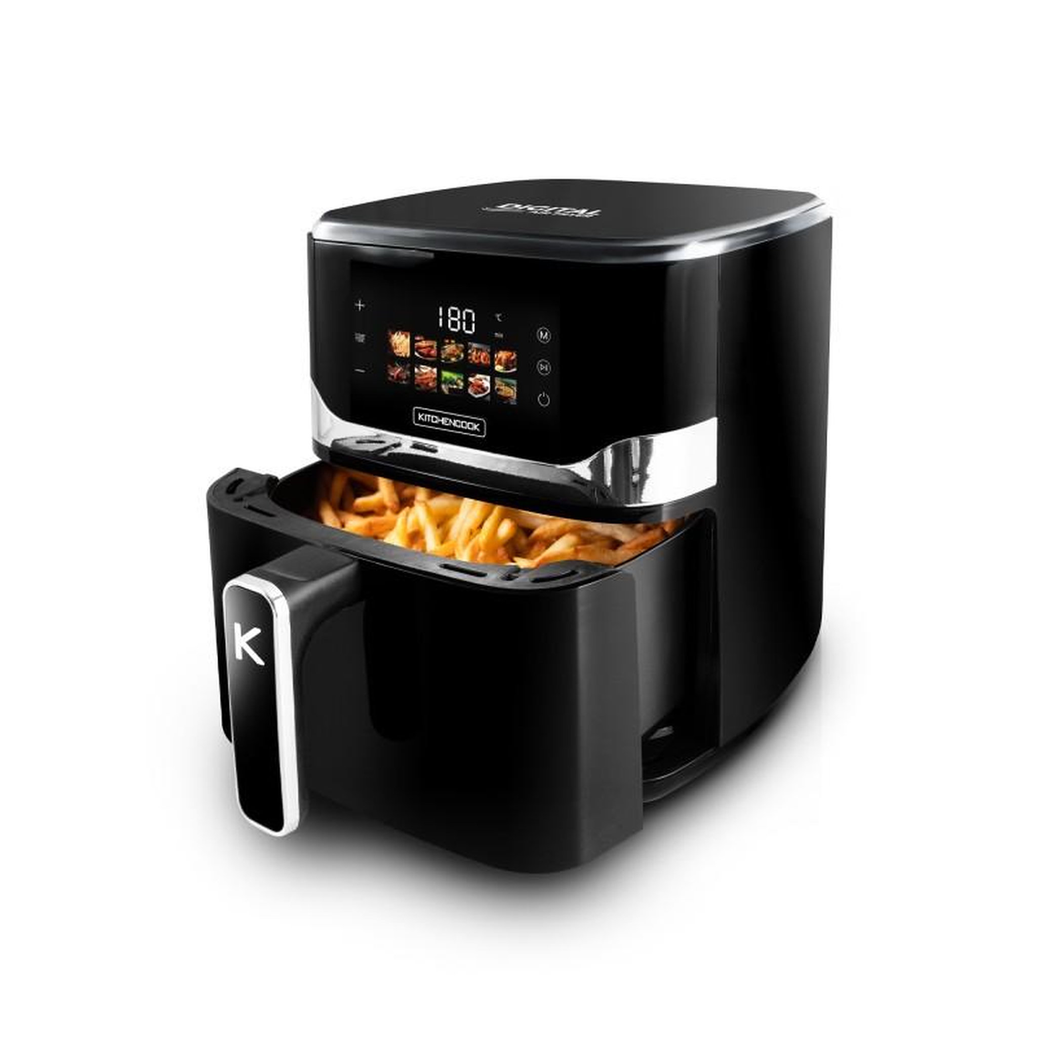 Voir la diapositive 3 : KITCHENCOOK Kitchencook - airmed55led - friteuse à air - 5,5l - 10 programmes - écran led
