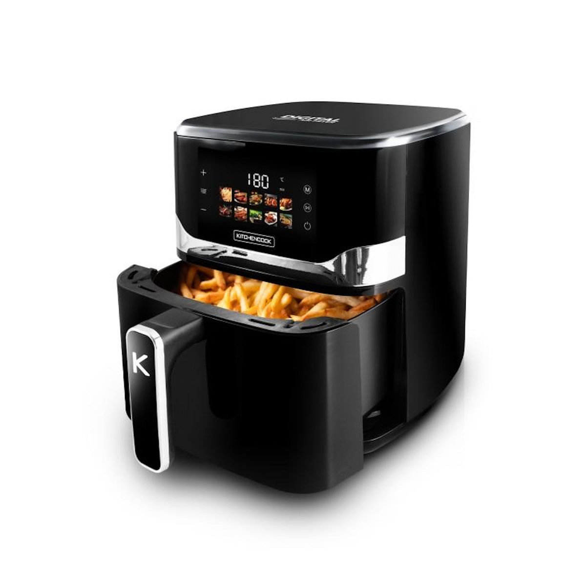 KITCHENCOOK Kitchencook - Airmed55led - Friteuse à Air - 5,5l - 10 Programmes - écran Led