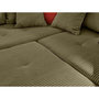Voir la diapositive 4 : LISA DESIGN Rune - canapé panoramique d'angle droit - 7 places - avec pouf d'appoint - en velours côtelé