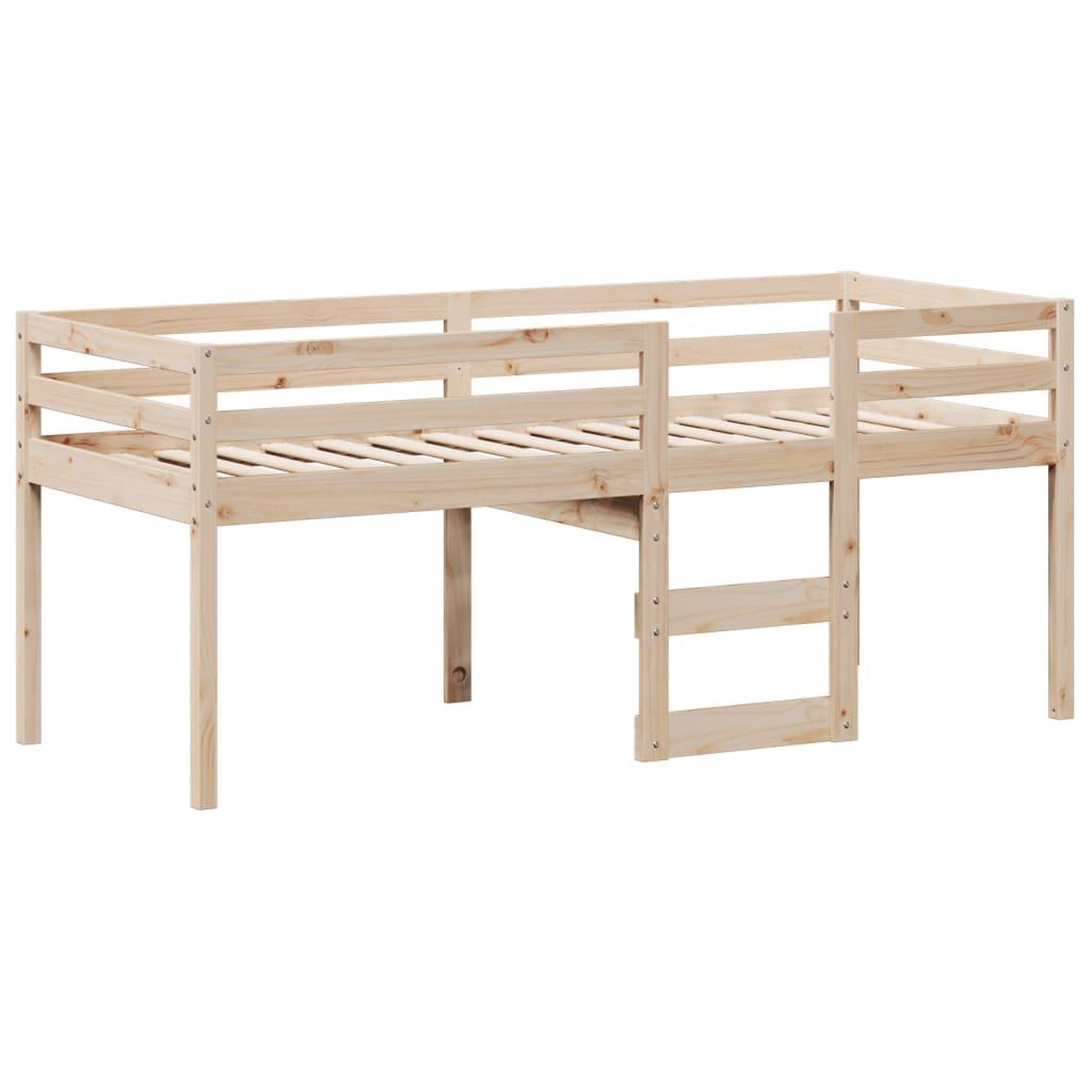 Voir la diapositive 5 : VIDAXL Lit haut sans matelas 90x200 cm bois de pin massif