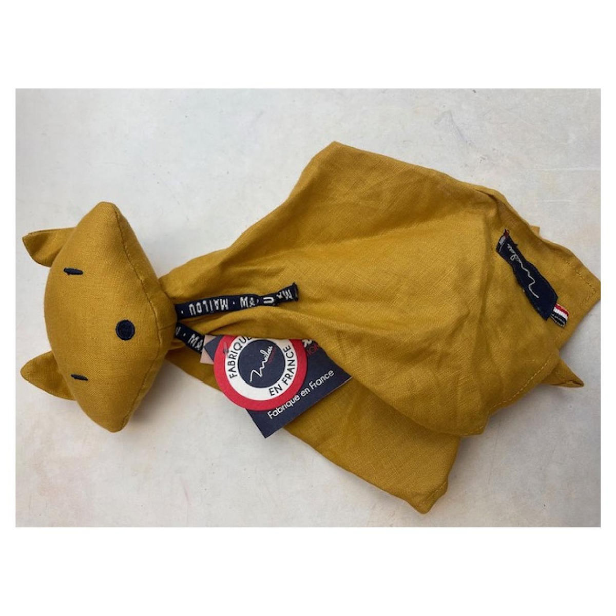 MAILOU Perlipopette doudou renard safran MA0182