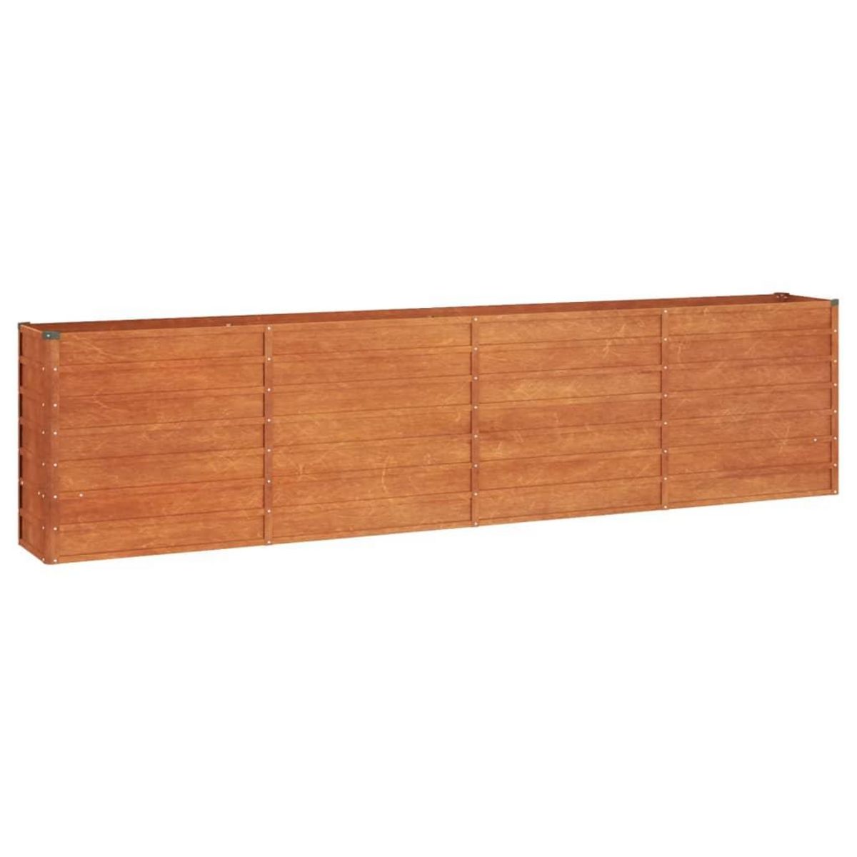 VIDAXL Lit sureleve de jardin rouille 320x40x77 cm acier corten
