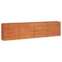 Voir la diapositive 2 : VIDAXL Lit sureleve de jardin rouille 320x40x77 cm acier corten