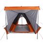 Voir la diapositive 5 : VIDAXL Tente familiale tipi 6 personnes gris et orange impermeable