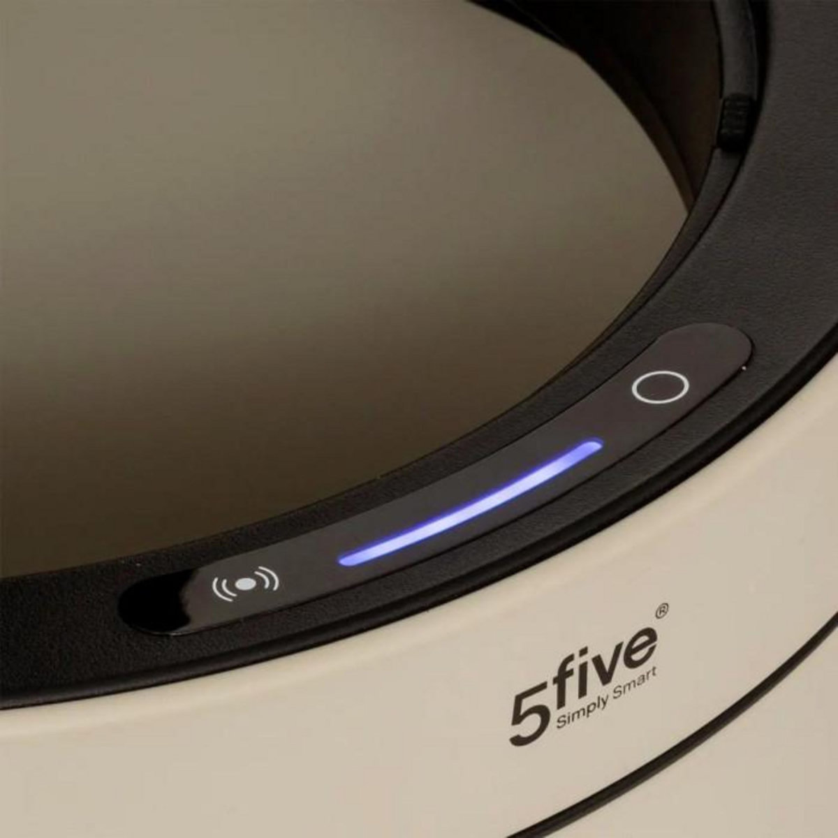 FIVE Poubelle de Cuisine Automatique en Métal  Delta  40L Argile