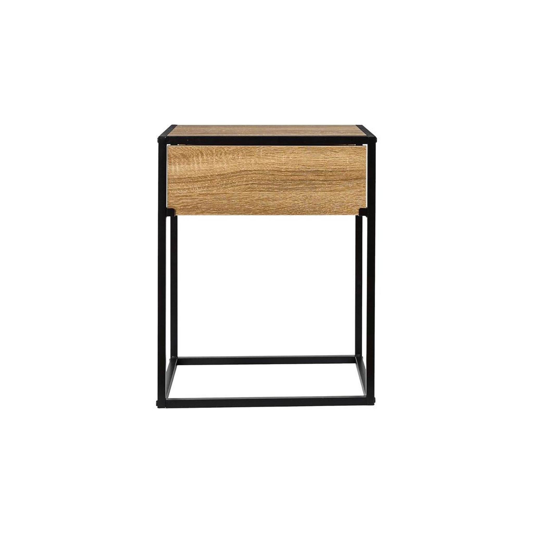 Voir la diapositive 6 : The Home Deco Factory Table de Chevet Avec Tiroir  Loka  50cm Marron