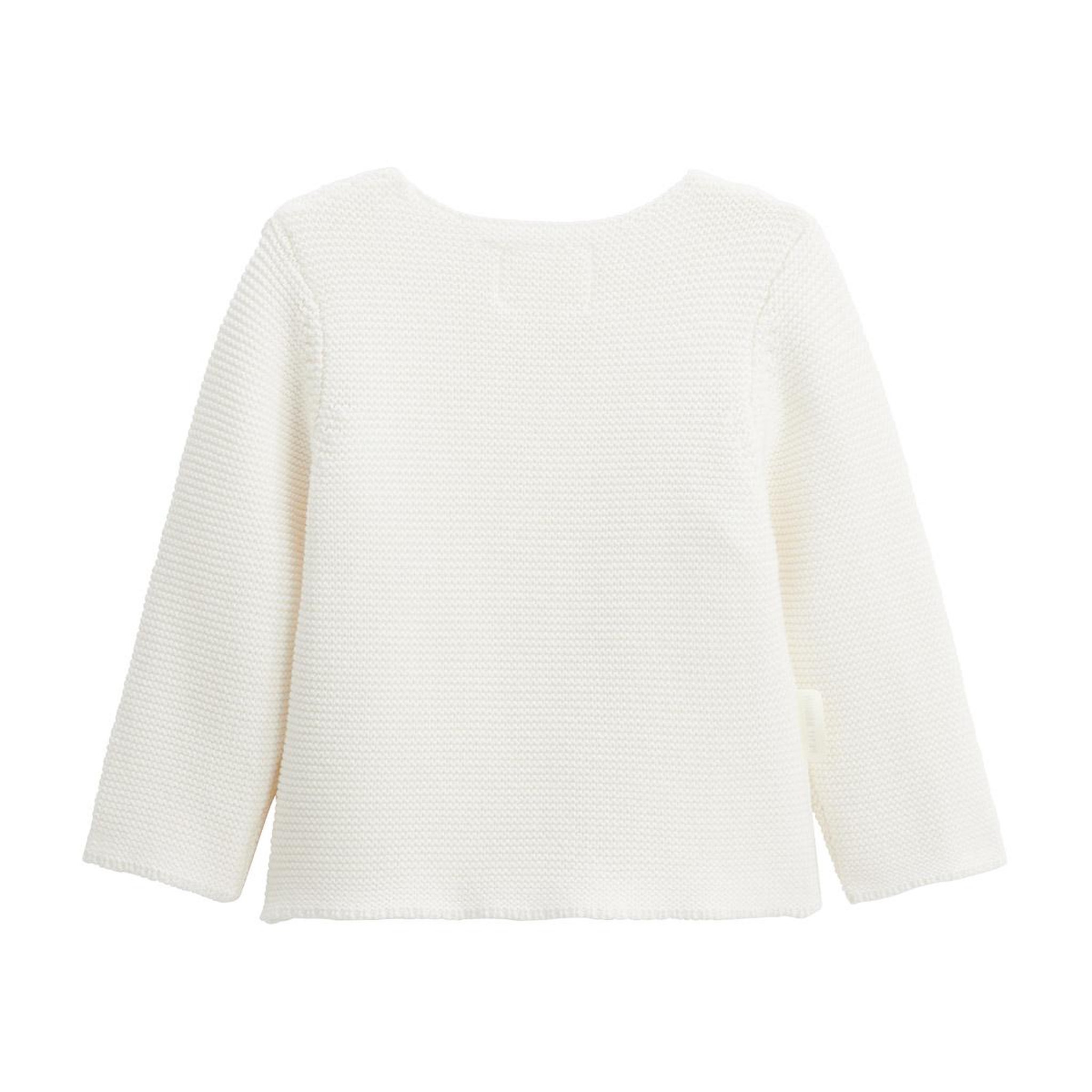 Voir la diapositive 4 : Petit Béguin Ensemble gilet et pantalon bébé en tricot Hello Baby