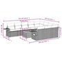 Voir la diapositive 4 : VIDAXL Salon de jardin 11 pcs avec coussins noir resine tressee
