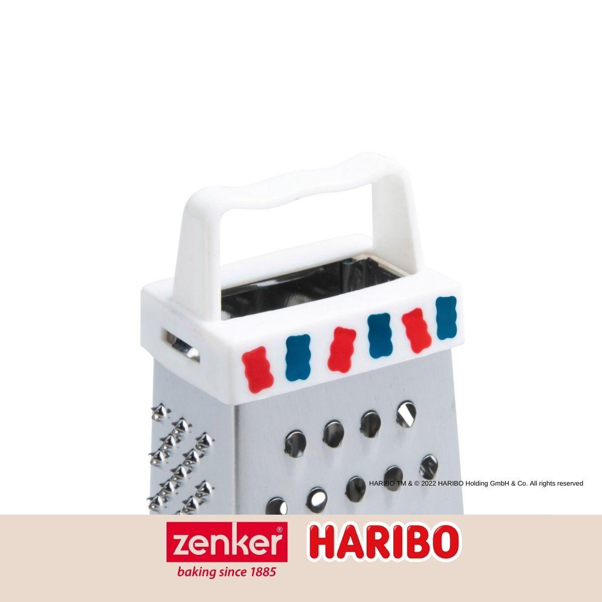Voir la diapositive 6 : ZENKER Mini râpe de cuisine et pâtisserie 4 faces 7,5 cm Zenker Haribo