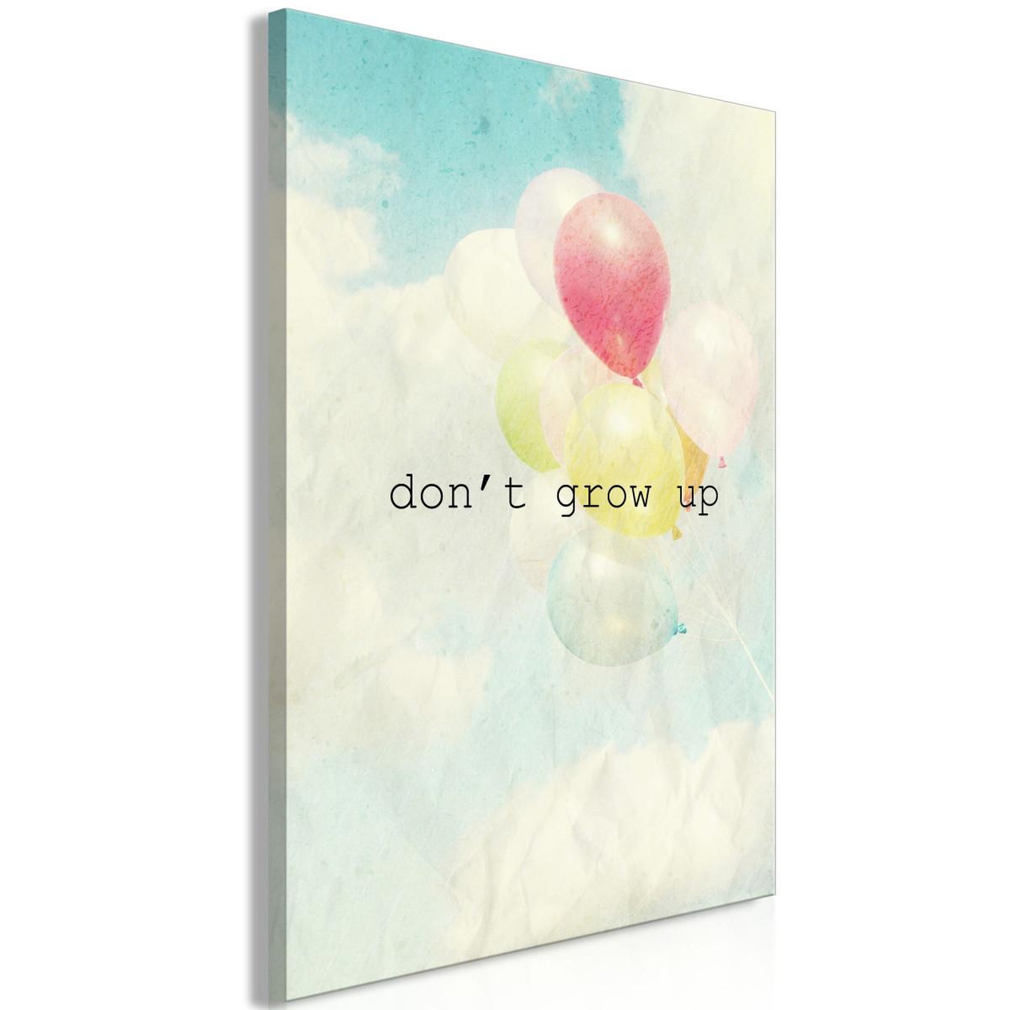 Paris Prix Tableau imprimé  don't grow up. Coloris disponibles : Multicolore