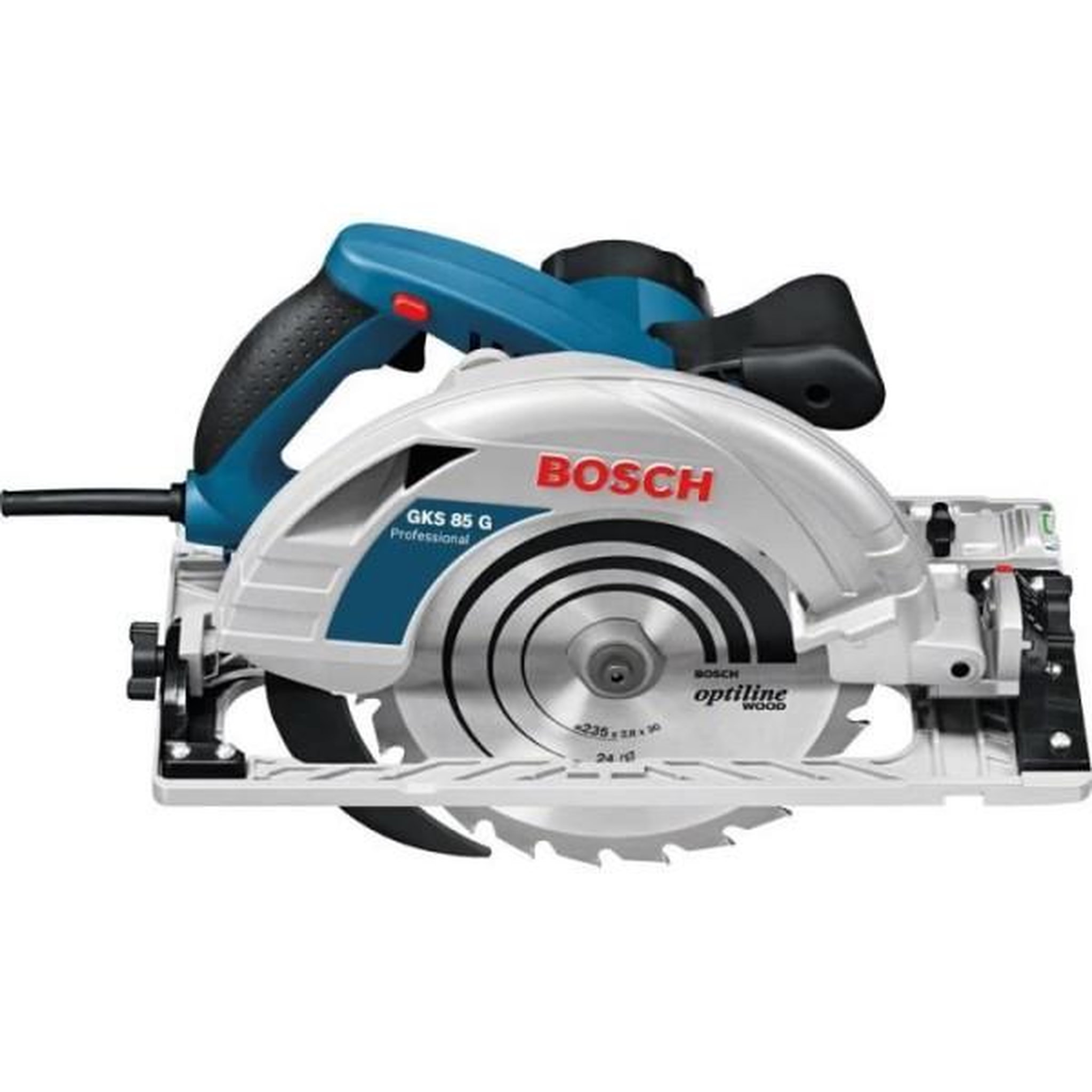 Voir la diapositive 2 : Bosch Professional Scie circulaire Bosch Professional GKS 85G, 2200 W avec 1 lame de 235mm, 5.000 tr/min, carton - 060157A900